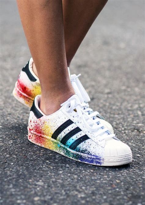 adidas schuhe weiß mit schwarzen streifen damen